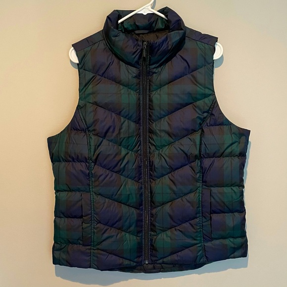 Lands' End Jackets & Blazers - Green & Blue Vest | Lands’ End